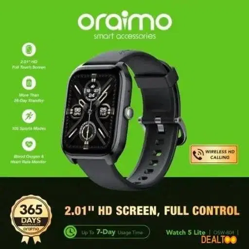 Oraimo Watch 5 Lite BT calling Smart Watch - Image 1