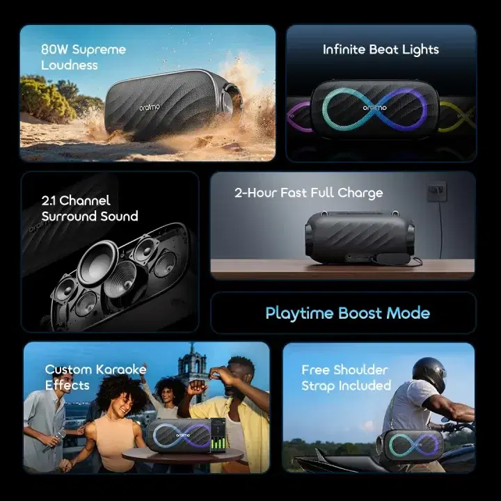 Oraimo OBS-682 Space Box Pro Wireless Speaker - Image 7