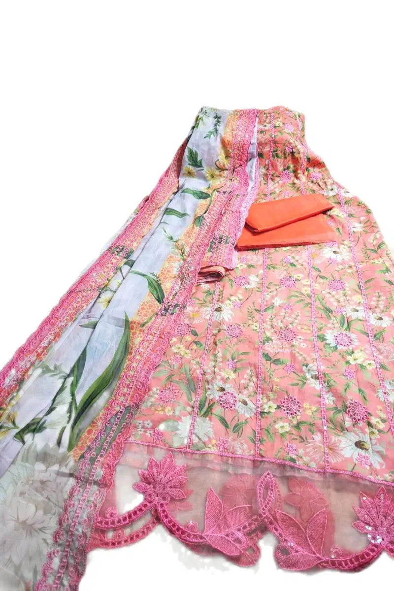 Maria inspaird Embroidered Suits Unstitched 3 Piece - Image 1