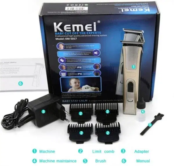 Kemei KM-5017 Hair Clipper/Beard Trimmer. - Image 4