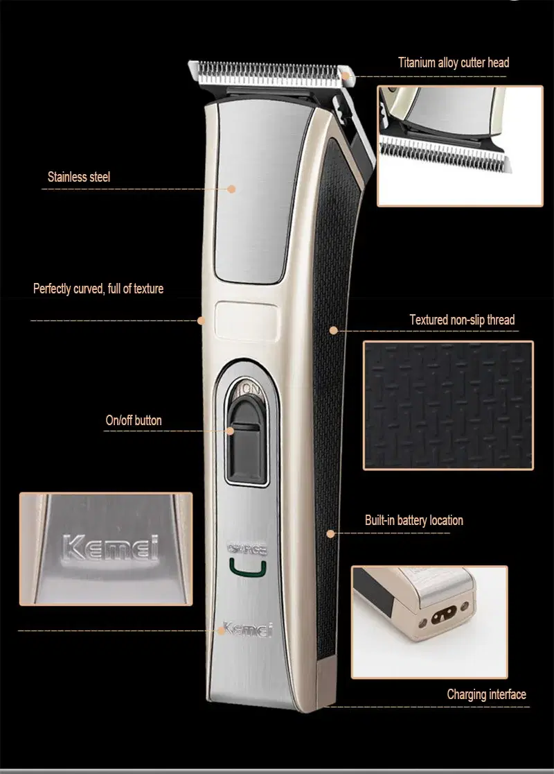 Kemei KM-5017 Hair Clipper/Beard Trimmer. - Image 7